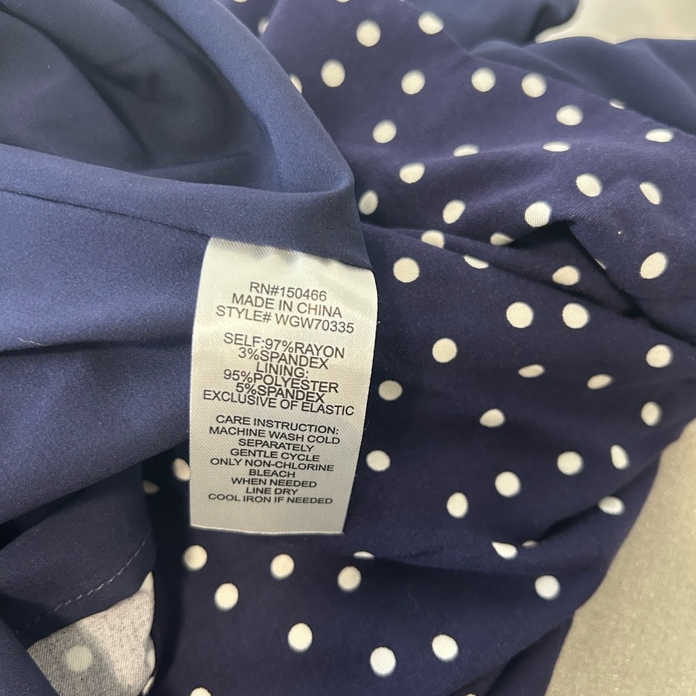 41 Hawthorn Navy Polka Dot Sundress – Size L - Picture 5 of 10